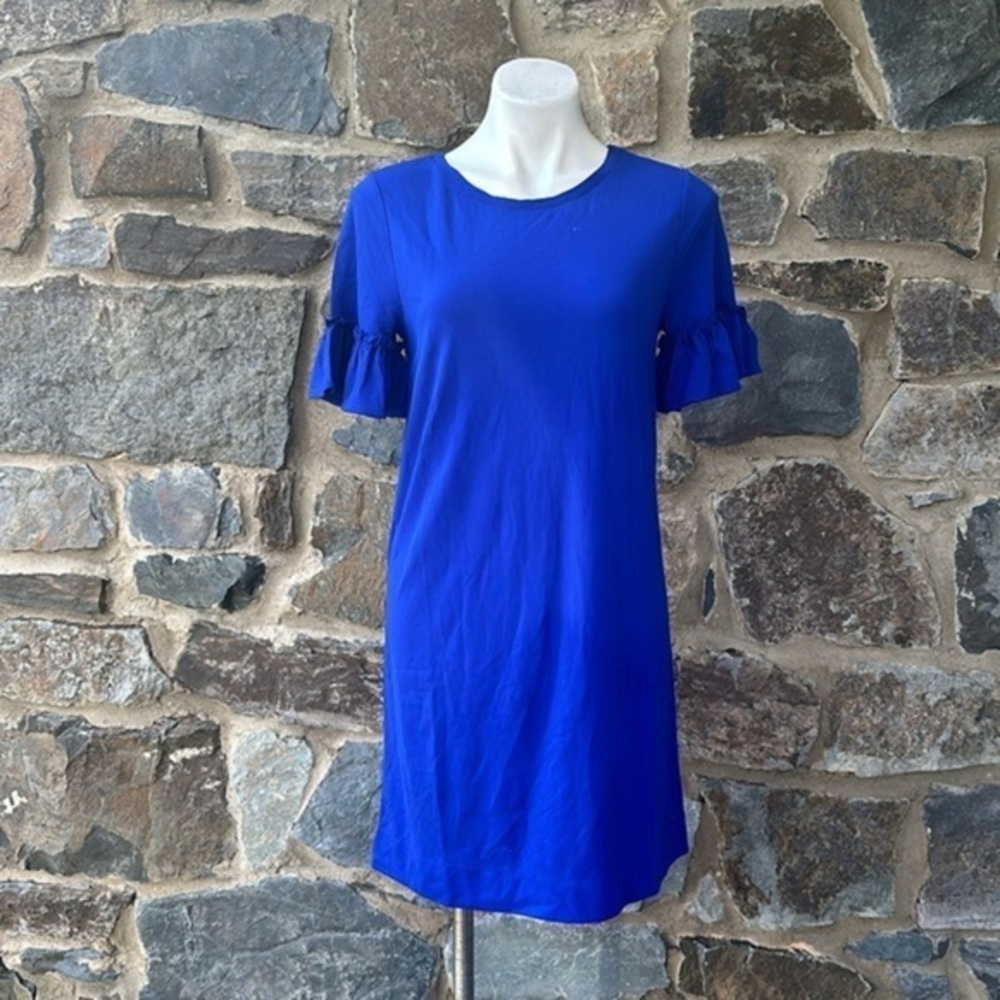 NEW Lilly Pulitzer Lula Ruffle Sleeve Dress royal Blue Size Small
